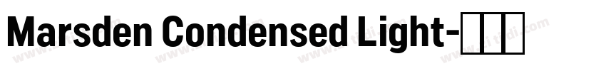 Marsden Condensed Light字体转换